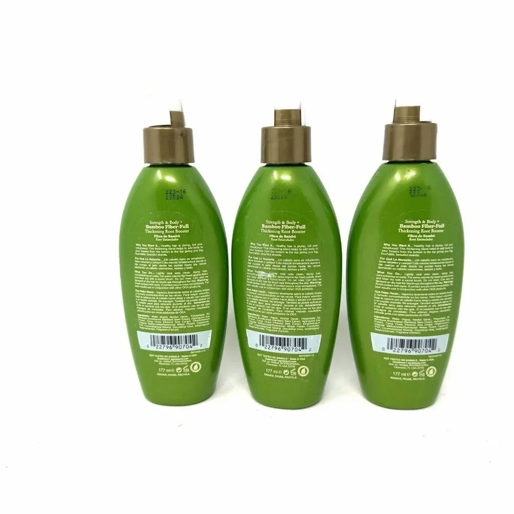 (3) OGX BAMBOO FIBER FULL THICKENING ROOT BOOST 6 FL. OZ. BOTTLE